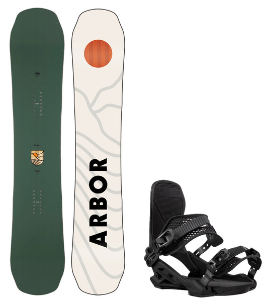 Arbor Element Decon Snowboard + Hemlock Binding | 2025